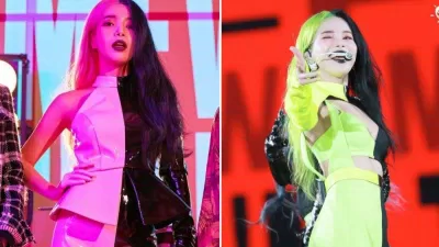 Solar (MAMAMOO) thần tượng K-Pop sở hữu màu tóc highlight cực chất. (Nguồn: Internet)