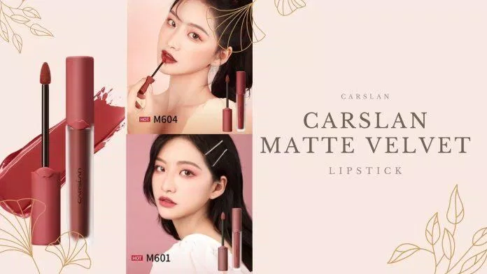 Vẻ ngoài của Carslan Matte Velvet Lipstick đẹp và quen thuộc đến lạ(Nguồn: Internet)
