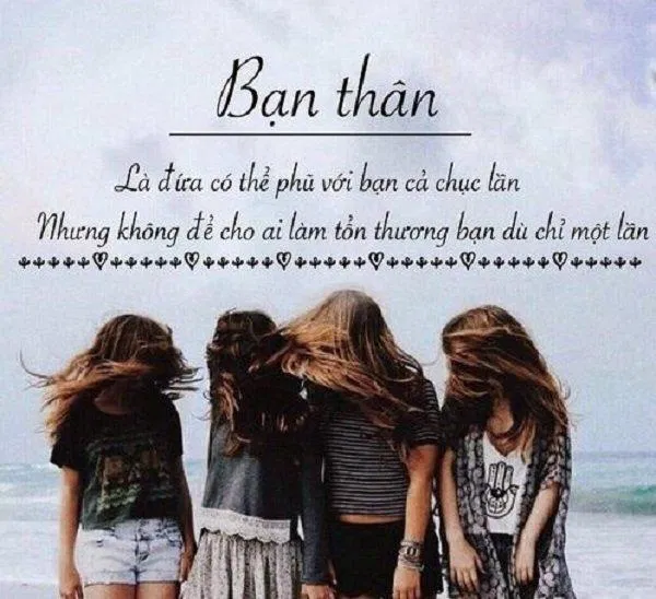 Status hay về tình bạn (Nguồn: Internet)