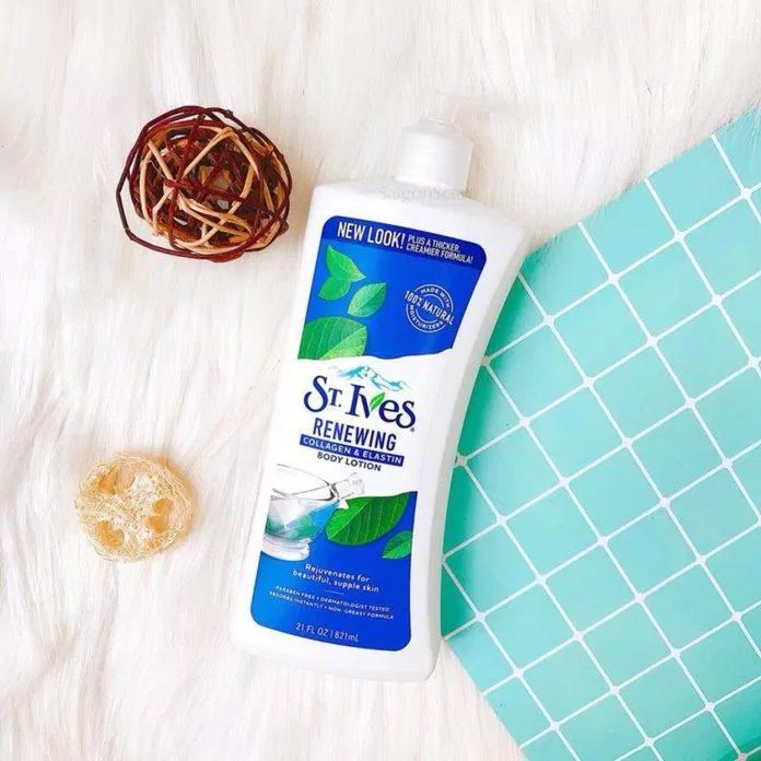 St.Ives Skin renewing collagen elastin body lotion với công dụng nuôi dưỡng, tái tạo làn da vô cùng hiệu quả (Nguồn: Internet) St.Ives Skin renewing collagen elastin body lotion với công dụng nuôi dưỡng, tái tạo làn da vô cùng hiệu quả (Nguồn: Internet)