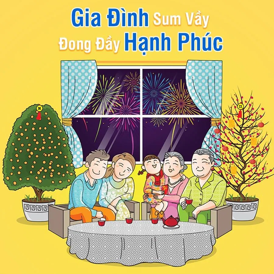 Tết bên gia đình (Ảnh: Internet)