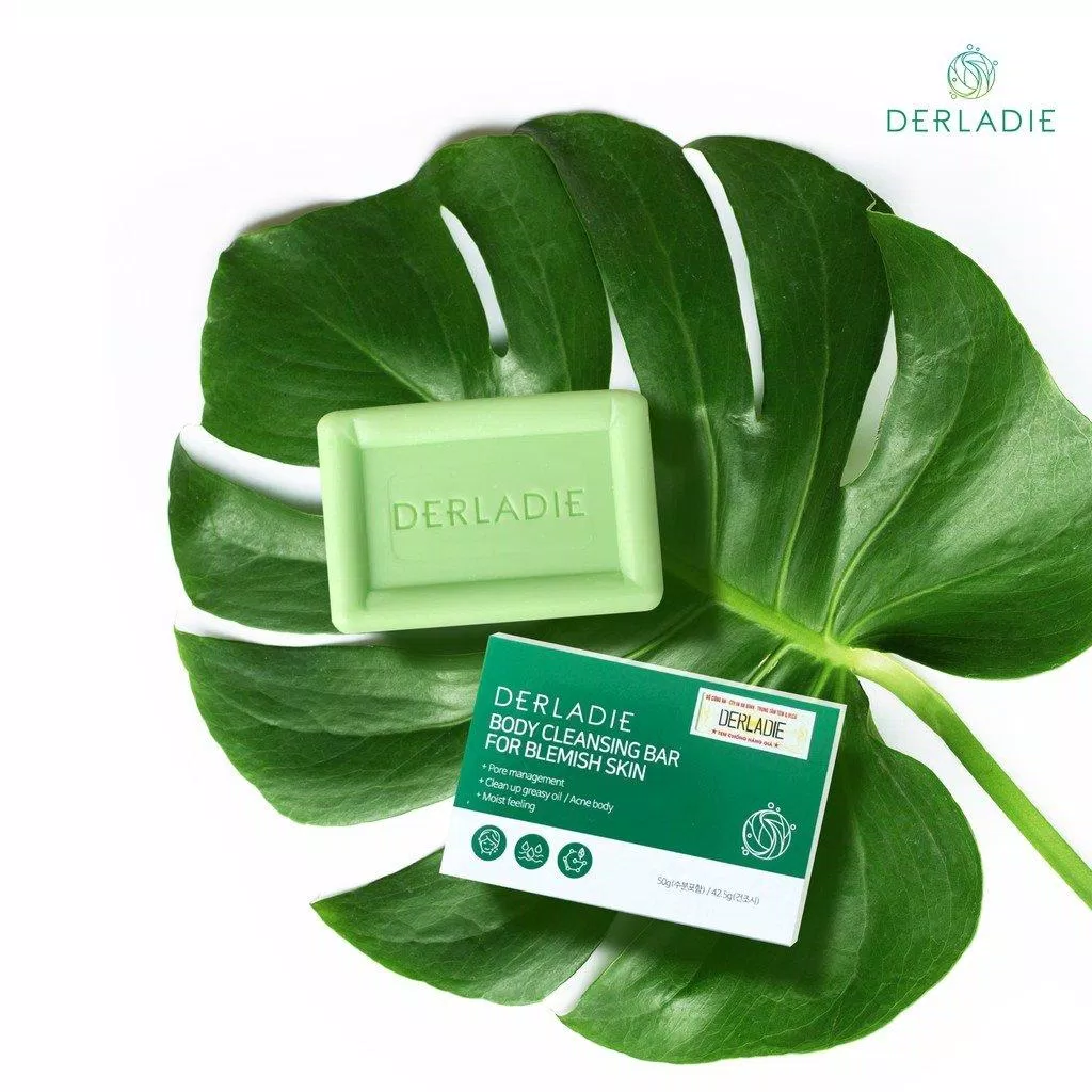 Xà phòng Derladie Body Cleansing Bar For Blemish Skin giảm mụn sau 7 ngày (Nguồn: Internet)