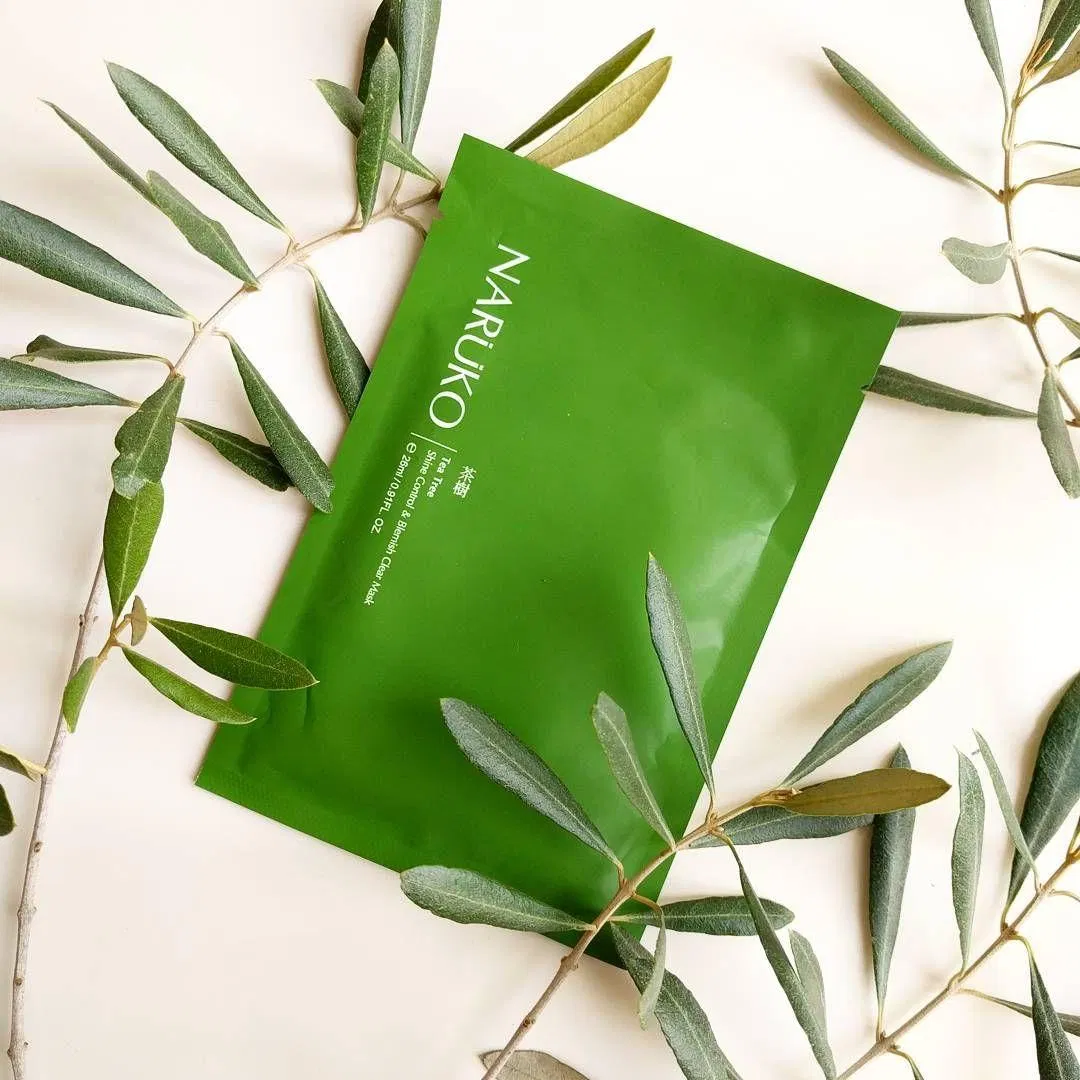 Mặt nạ Naruko Tea Tree Shine Control & Blemish Clear Mask đem đến cảm giác the mát khi đắp lên da (Nguồn: intenret)