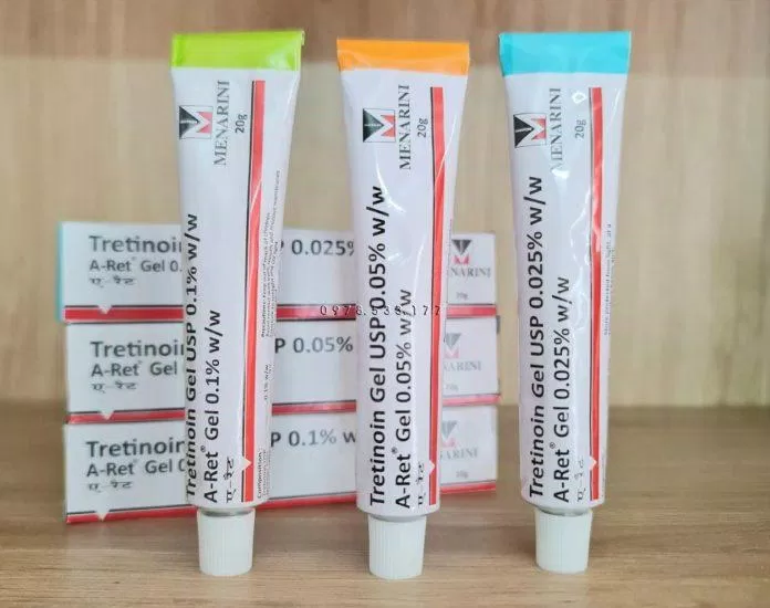 Tretinoin Gel USP Aret Menarini được ra mắt với 3 phiên bản thích hợp cho từng vấn đề da mụn nhẹ đến nặng (Nguồn: internet)