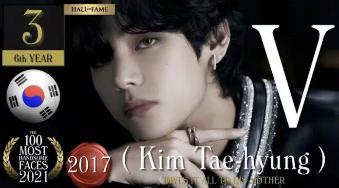V (BTS) nam thần tượng K-Pop trong danh sách 100 gương mặt đẹp trai nhất năm 2021. (Nguồn: Internet)