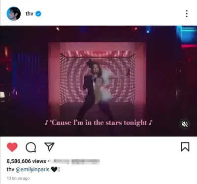 V cũng chia sẻ video trình diễn trên trang Instagram cá nhân của mình (Nguồn: Internet) V cũng chia sẻ video trình diễn trên trang Instagram cá nhân của mình (Nguồn: Internet)