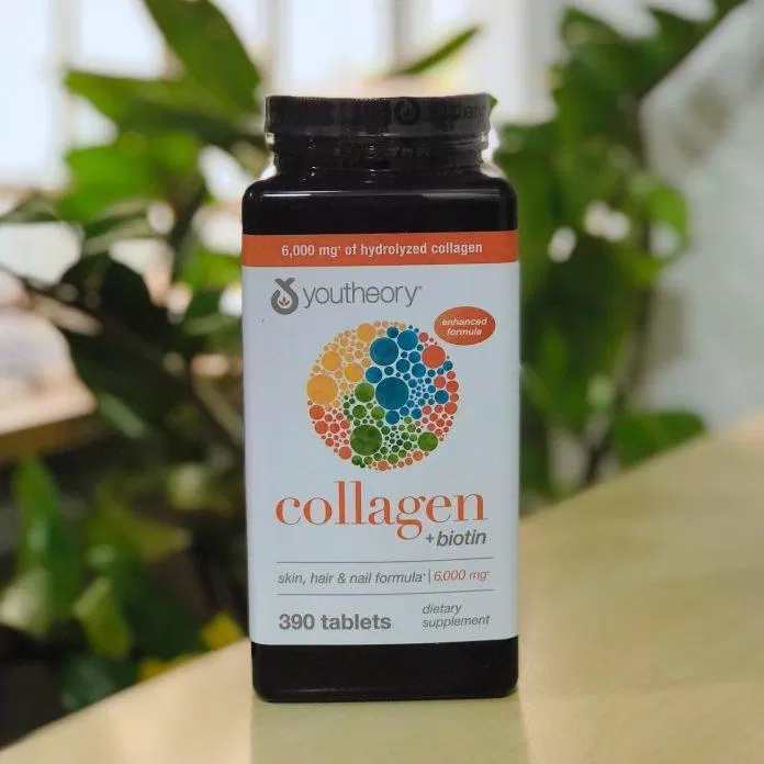 Viên uống Collagen Youtheory + Biotin nuôi dưỡng da, lông, tóc và móng chắc khỏe (Nguồn: Internet)