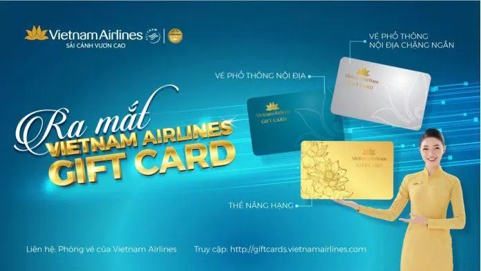 Vietnam Airlines đột phá với thẻ quà tặng dịch vụ hàng không tiên phong tại Việt Nam. (Ảnh: Internet) Vietnam Airlines đột phá với thẻ quà tặng dịch vụ hàng không tiên phong tại Việt Nam. (Ảnh: Internet)