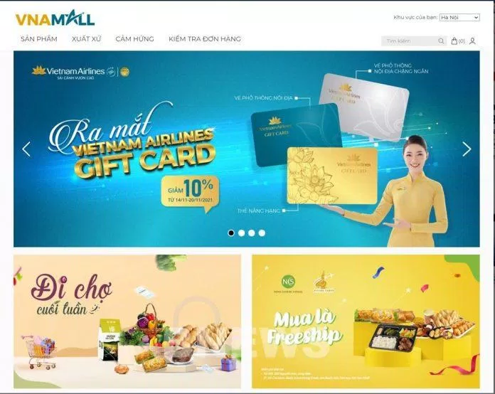 Vietnam Airlines vừa ra mắt sàn thương mại điện tử VNAMALL với hơn 300 sản phẩm cùng hàng loạt ưu đãi hấp dẫn. (Ảnh: Vietnam Airlines) Vietnam Airlines vừa ra mắt sàn thương mại điện tử VNAMALL với hơn 300 sản phẩm cùng hàng loạt ưu đãi hấp dẫn. (Ảnh: Vietnam Airlines)