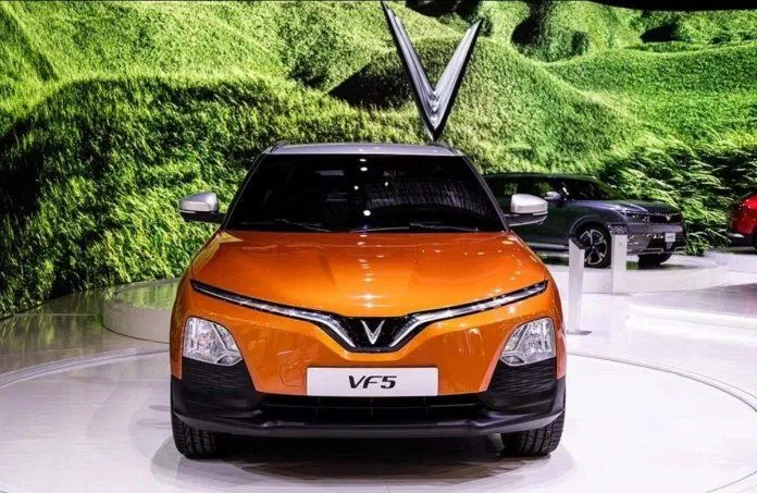 Chiếc xe VinFast VF5 được ra mắt. (Ảnh: Internet)