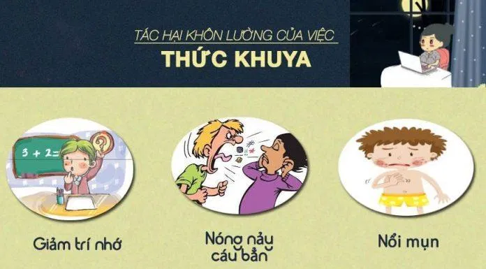 Các tác hại có thể gặp nếu bị thiếu ngủ (Nguồn: internet)