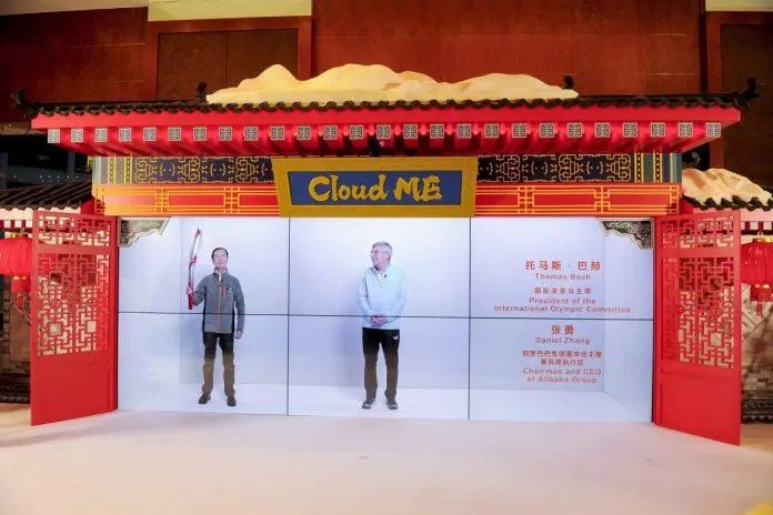 Công nghệ AR của Alibaba cho phép bạn nói chuyện từ xa với mọi người giống như đời thực. (Ảnh: Internet) Công nghệ AR của Alibaba cho phép bạn nói chuyện từ xa với mọi người giống như đời thực. (Ảnh: Internet)