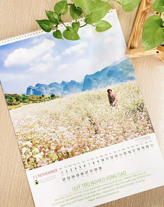 Những tờ lịch in phong cảnh Việt Nam (Ảnh: Internet) Những tờ lịch in phong cảnh Việt Nam (Ảnh: Internet)