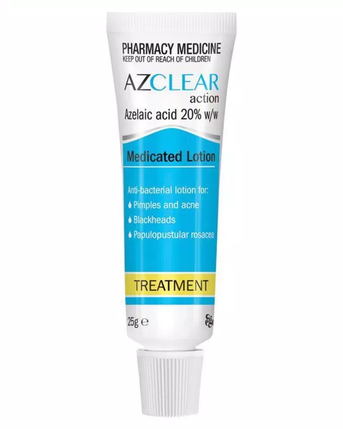 Kem trị mụn Azclear Medicated Lotion thần dược trị mụn hiệu quả với 20% Azelaic Acid (Ảnh: Internet)