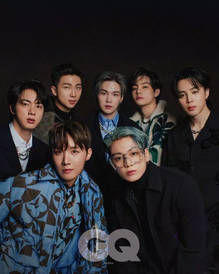 BTS trên bìa tạp chí GQ Korea (Nguồn: Instagram @gq_korea) BTS trên bìa tạp chí GQ Korea (Nguồn: Instagram @gq_korea)