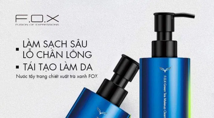 Nước tẩy trang F.O.X là sản phẩm được rất nhiều người tin dùng để skincare cho da mụn ẩn. (Nguồn: Internet)