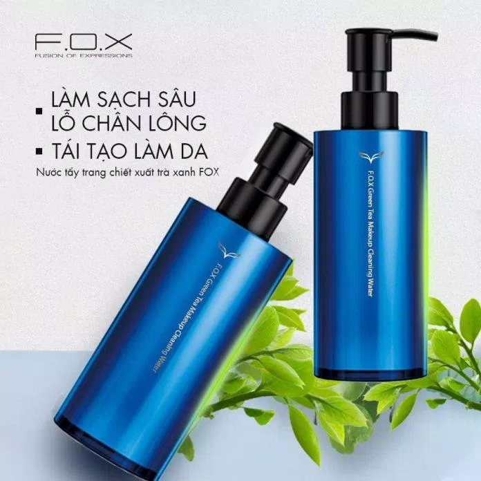 Nước tẩy trang F.O.X là sản phẩm được rất nhiều người tin dùng để skincare cho da mụn ẩn. (Nguồn: Internet)