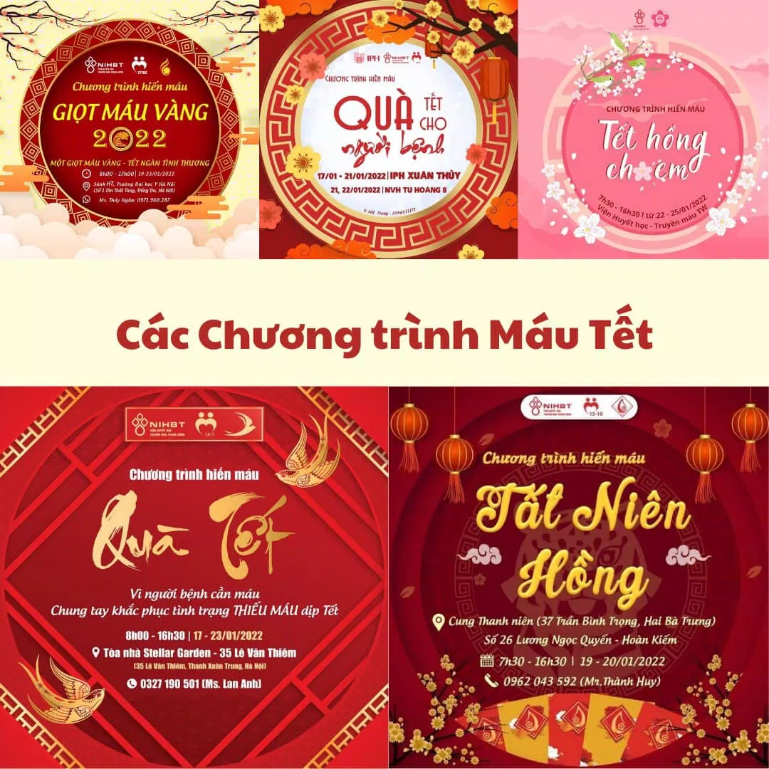 Một số chương trình hiến máu. (Nguồn: Hội Máu Hà Nội)