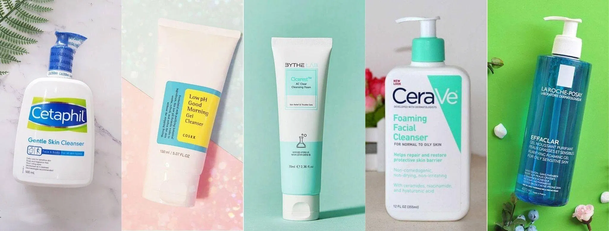 Các loại sữa rửa mặt với công thức đa dạng (Nguồn: Internet).