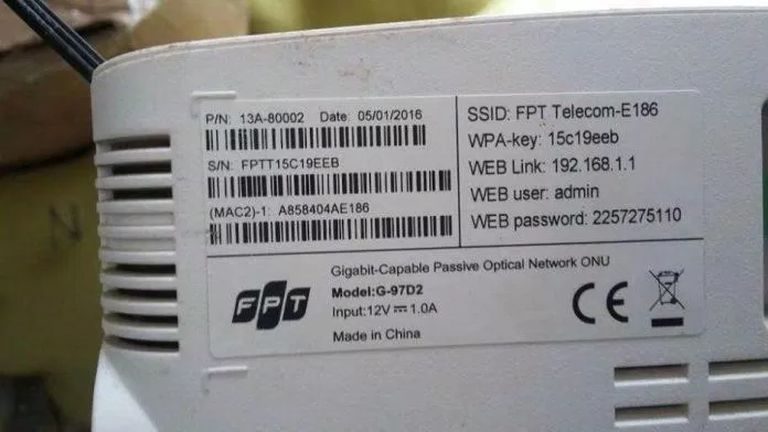 Router Wi-Fi có sẵn password mặc định (Ảnh: Internet). Router Wi-Fi có sẵn password mặc định (Ảnh: Internet).