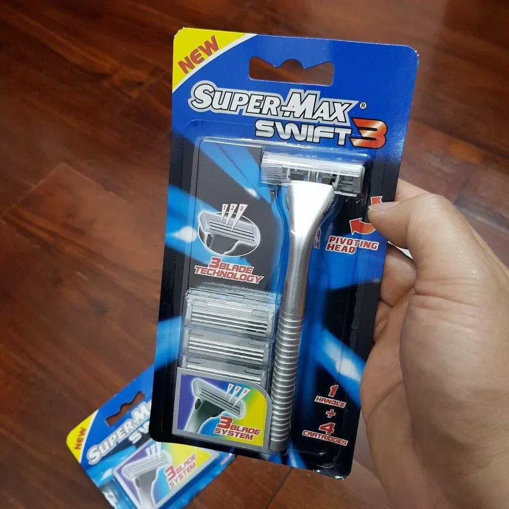 Dao cạo râu 3 lưỡi Super-Max Swift 3 AT282 chất lượng đến từ công ty Super-Max (ảnh: internet)