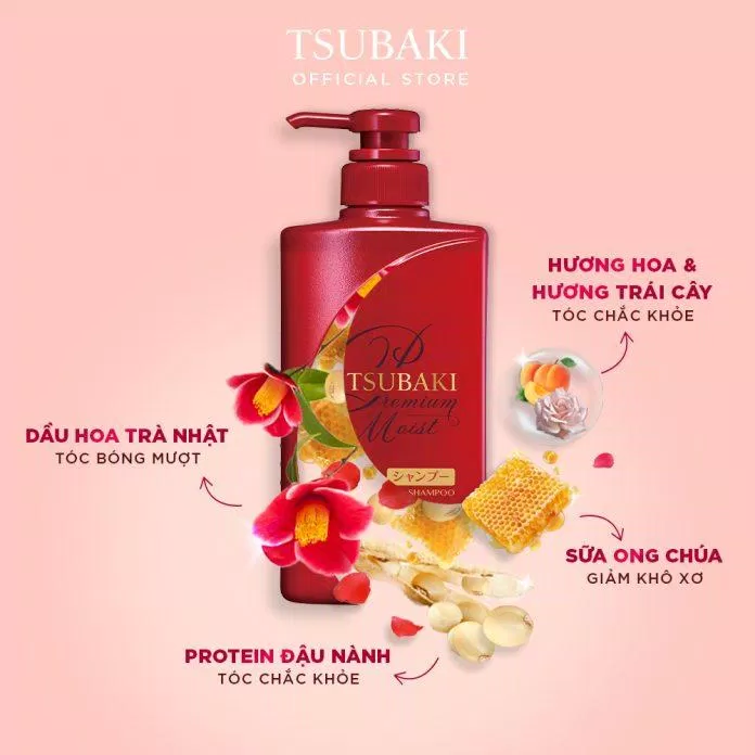 Premium Moist Tsubaki có mùi hương hoa quả sang trọng nhẹ nhàng, lưu hương cả ngày dài (Nguồn: Internet)