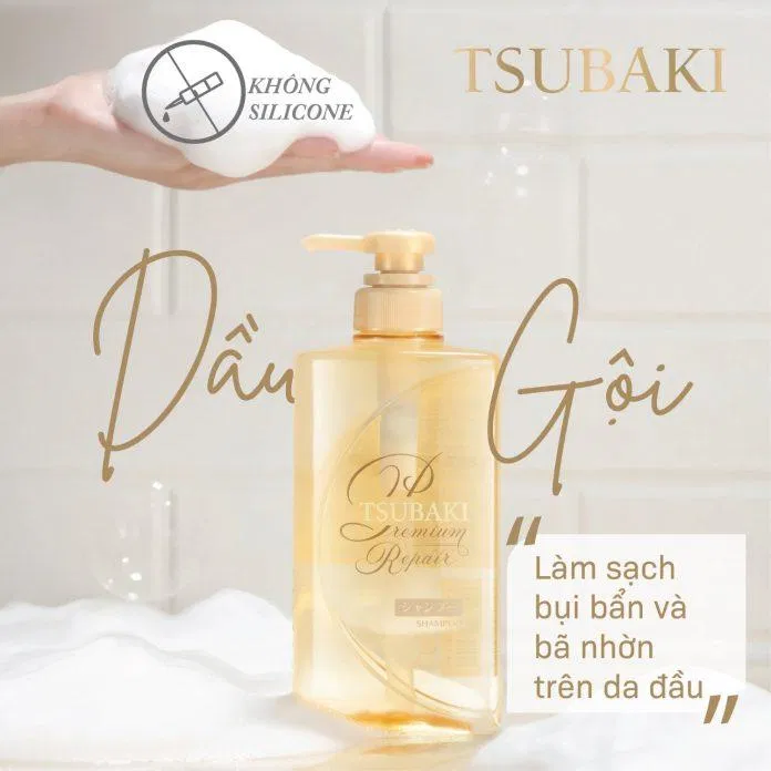Dầu gội Premium Repair Tsubaki luôn nằm trong top sản phẩm bán chạy hàng đầu của nhà Tsubaki (Nguồn: Internet)