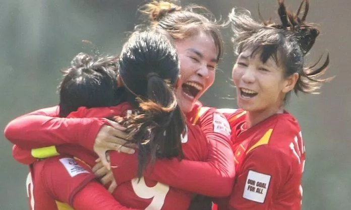 Đội tuyển nữ Việt Nam làm nên lịch sử.  (Ảnh: Internet)