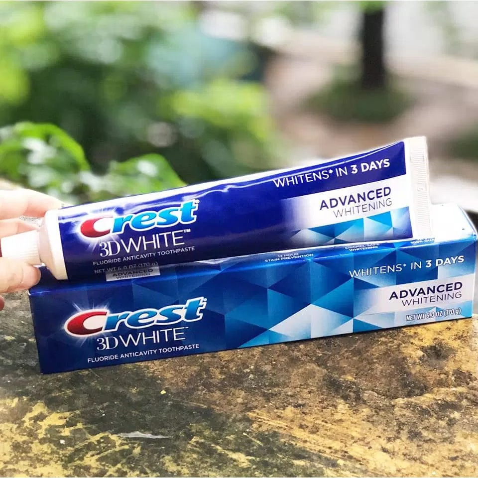 Kem đánh răng Crest 3D White Advanced Whitening (ảnh: internet) Kem đánh răng Crest 3D White Advanced Whitening (ảnh: internet)