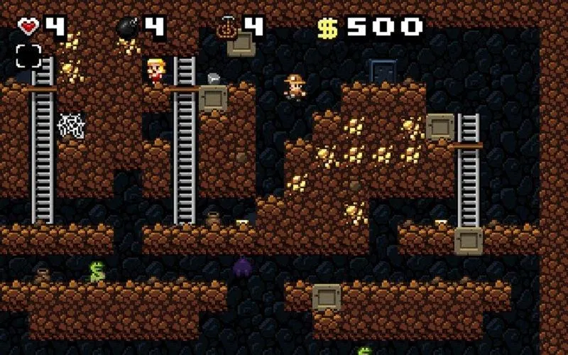 Game Spelunky có nhiều đặc điểm roguelike (Ảnh: Internet). Game Spelunky có nhiều đặc điểm roguelike (Ảnh: Internet).