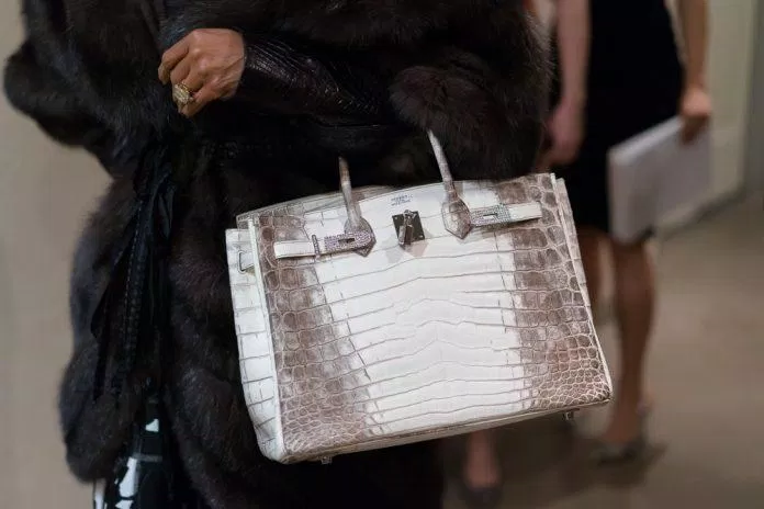 Chiếc túi Hermès Birkin da cá sấu Himalaya Niloticus (Ảnh: Internet). Chiếc túi Hermès Birkin da cá sấu Himalaya Niloticus (Ảnh: Internet).