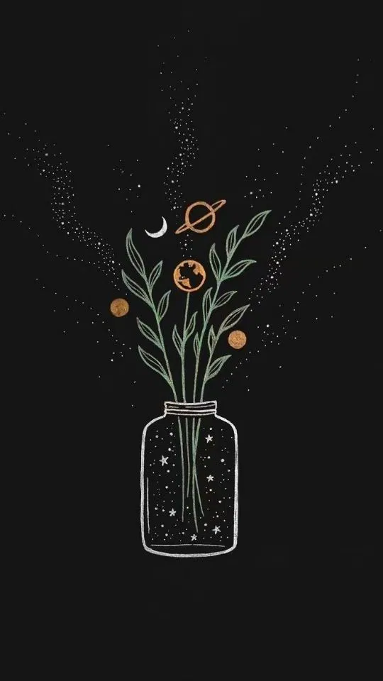 Hình nền lọ hoa vũ trụ (Ảnh: Internet) Hình nền lọ hoa vũ trụ (Ảnh: Internet)