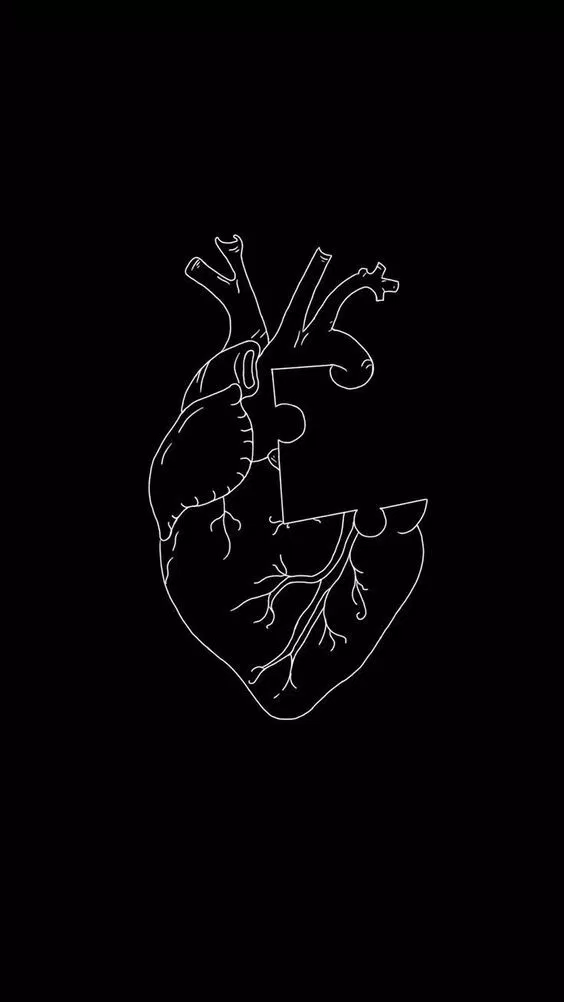 Hình nền mảnh ghép trái tim (Ảnh: Internet)