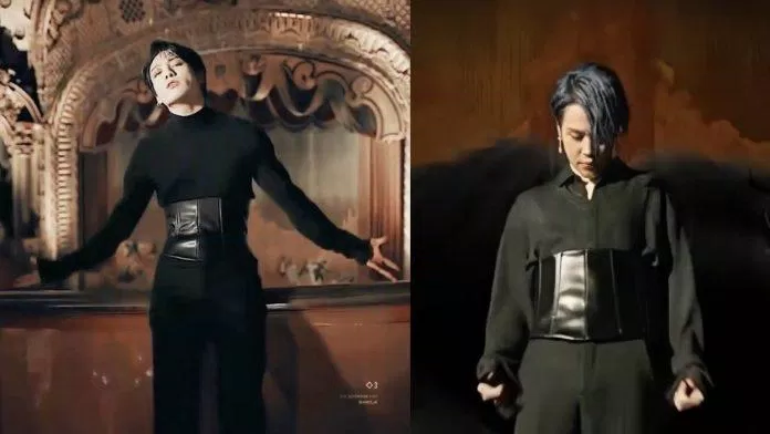 Cả 2 đều đã mang chiếc corset lên MV "Black Swan" (Nguồn: Internet)