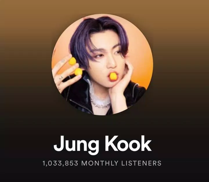 Tài khoản Spotify chính thức của Jungkook BTS (Ảnh: Internet) Tài khoản Spotify chính thức của Jungkook BTS (Ảnh: Internet)