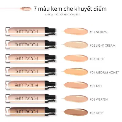 Kem che khuyết điểm 7 màu lâu trôi Focallure ( nguồn: internet )