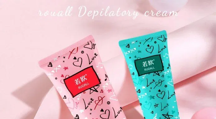 Kem tẩy lông nách RUOALL với bao bì vô cùng đáng yêu và bắt mắt (Nguồn: internet)