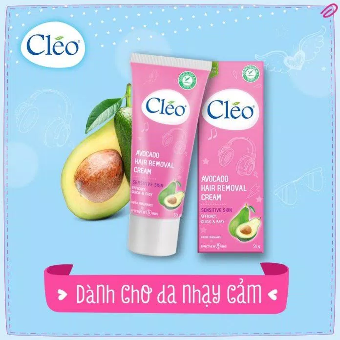 Kem tẩy lông Cleo Avocado
