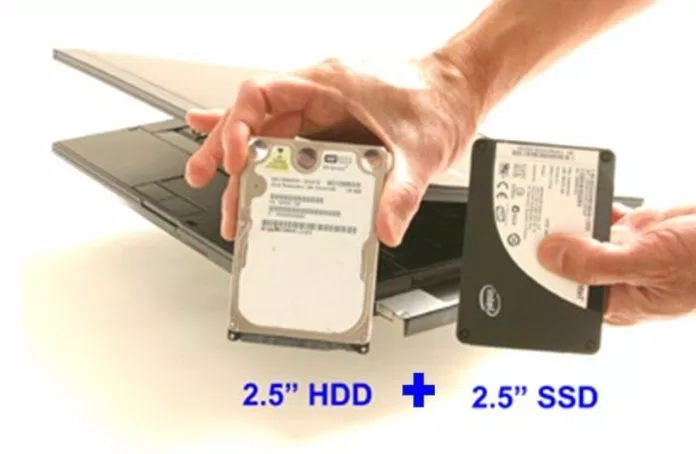 Ổ cứng HDD và SSD của laptop (Ảnh: Internet).