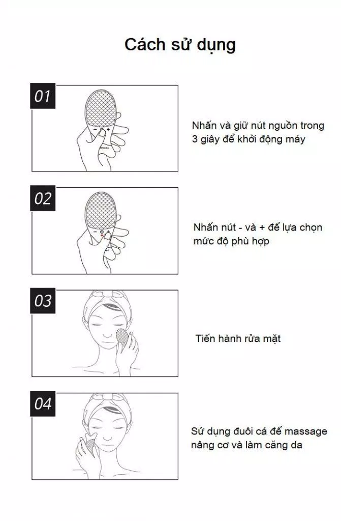 Cách sử dụng máy rửa mặt Wellderma
