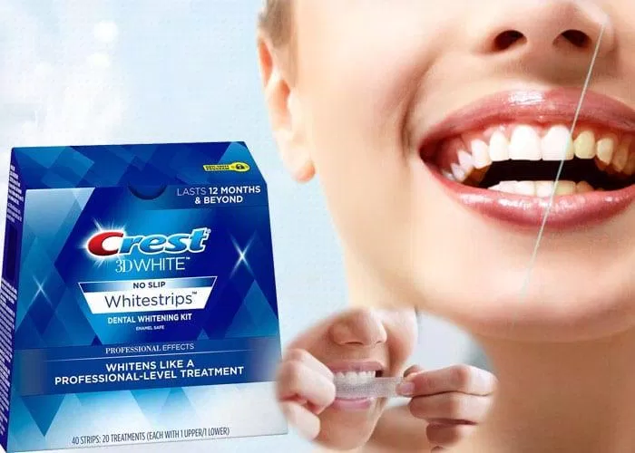 Miếng dán trắng răng Crest có khả năng làm trắng răng hiệu quả và an toàn (ảnh: internet) Miếng dán trắng răng Crest có khả năng làm trắng răng hiệu quả và an toàn (ảnh: internet)