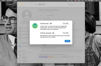 Tính năng tìm máy khi bị mất ở MacBook (Ảnh: Internet). Tính năng tìm máy khi bị mất ở MacBook (Ảnh: Internet).
