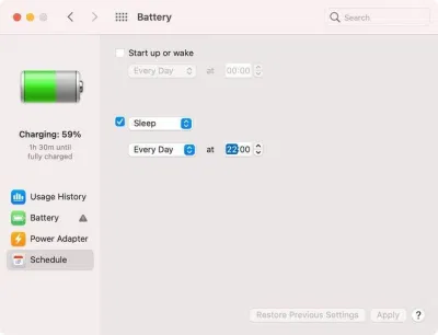 Chỉnh chế độ năng lượng trên máy Mac (Ảnh: Internet). Chỉnh chế độ năng lượng trên máy Mac (Ảnh: Internet).