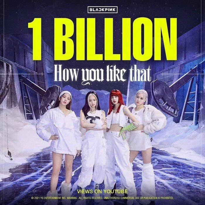MV "How You Like That" chính thức đạt 1 tỷ view sau hơn 1 năm (Nguồn: Internet). MV "How You Like That" chính thức đạt 1 tỷ view sau hơn 1 năm (Nguồn: Internet).
