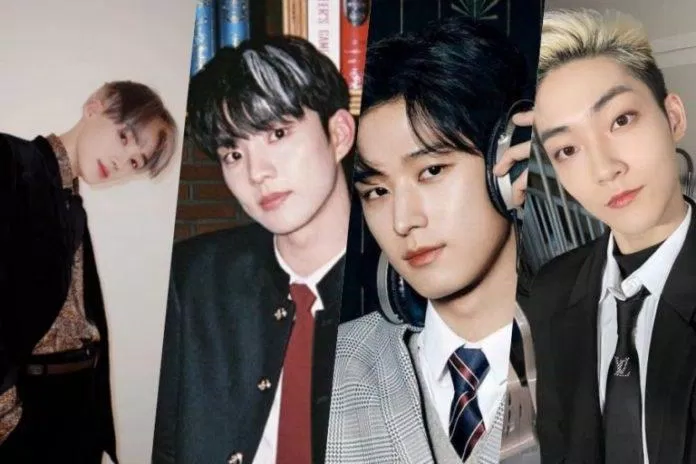 New, Q, Juyeon và Kevin (THE BOYZ) - thần tượng K-Pop sinh năm Dần. (Nguồn: Internet) New, Q, Juyeon và Kevin (THE BOYZ) - thần tượng K-Pop sinh năm Dần. (Nguồn: Internet)