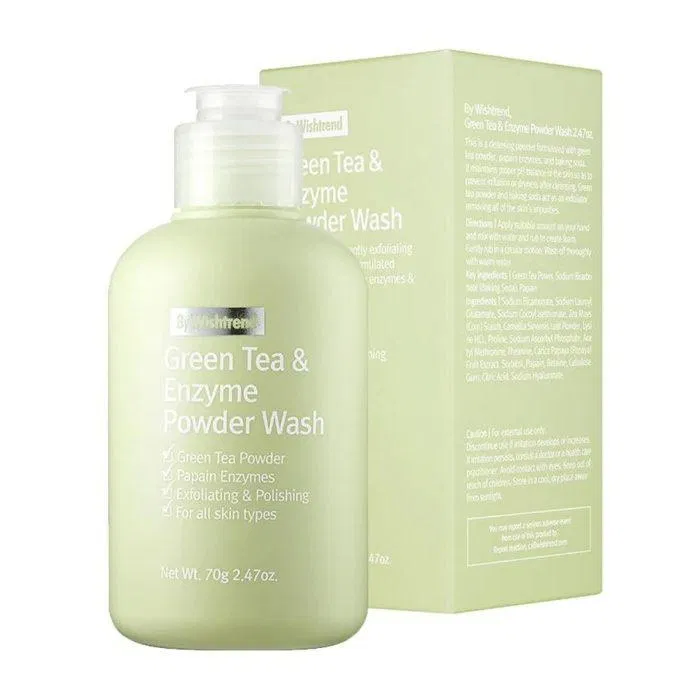 Sữa rửa mặt dạng bột By Wishtrend Green Tea Powder Wash