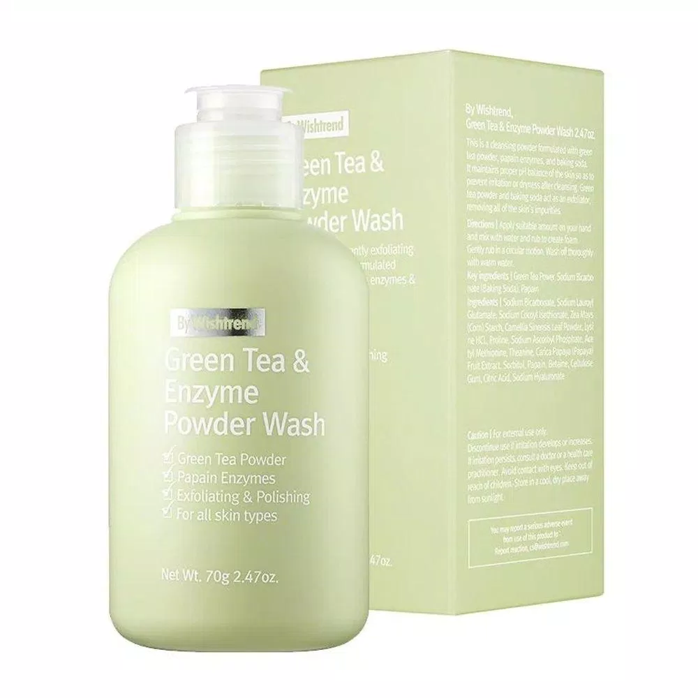 Sữa rửa mặt dạng bột By Wishtrend Green Tea Powder Wash