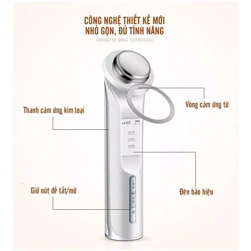 Máy đẩy tinh chất K.Skin Ion Facial Massager White KD9960 (Nguồn: Internet)