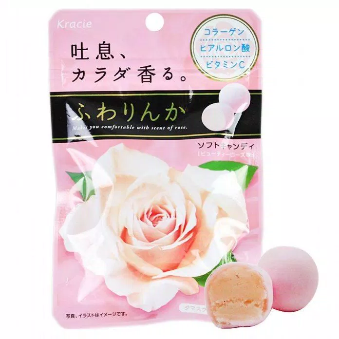 Kẹo hoa hồng Collagen Kracie tạo mùi thơm tự nhiên cho cơ thể (Nguồn: Internet)