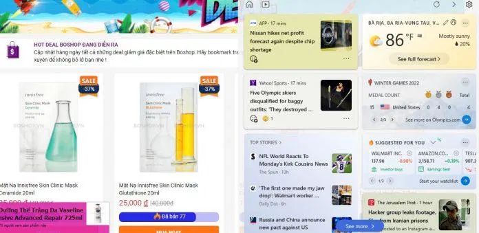 Website bán hàng của BOSHOP (Nguồn: Internet)